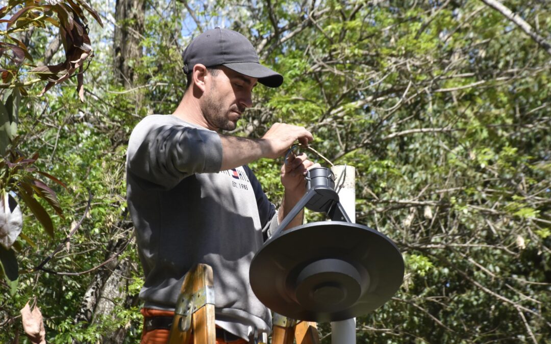 COLOCAMOS NUEVAS LUMINARIAS LED EN EL SECTOR DE PARRILLAS EN EL PARQUE DEL LAGO