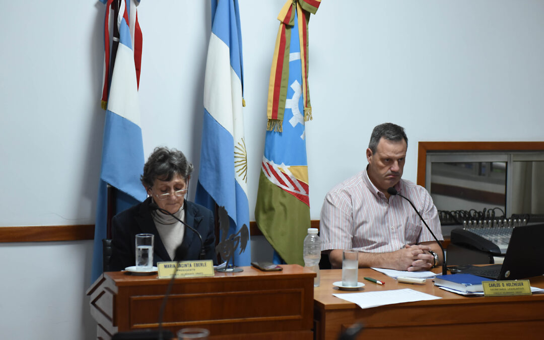 LOS TEMAS TRATADOS EN LA SESIÓN ORDINARIA DEL CONCEJO DELIBERANTE