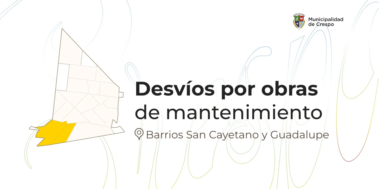 DESVÍOS POR Trabajos de mantenimiento vial en el acceso arturo illia