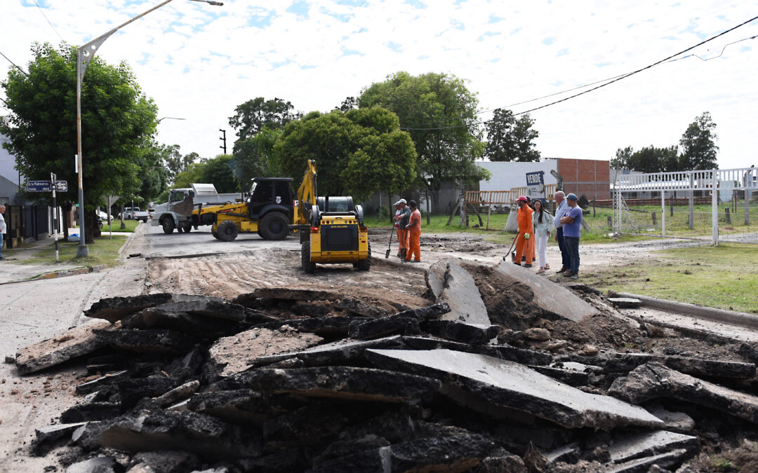 Se ejecutan obras de mejoras en el Acceso Illia