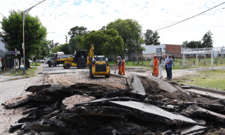 Se ejecutan obras de mejoras en el Acceso Illia