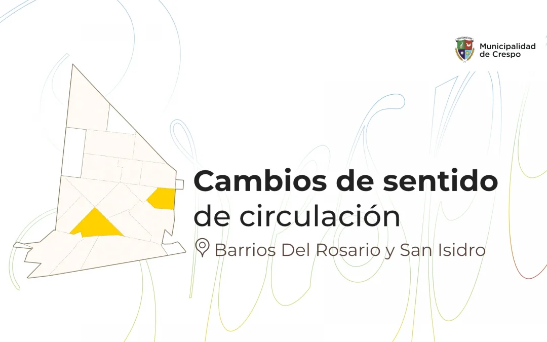 cambios en el sentido de circulación en las calles Rivadavia y Alem