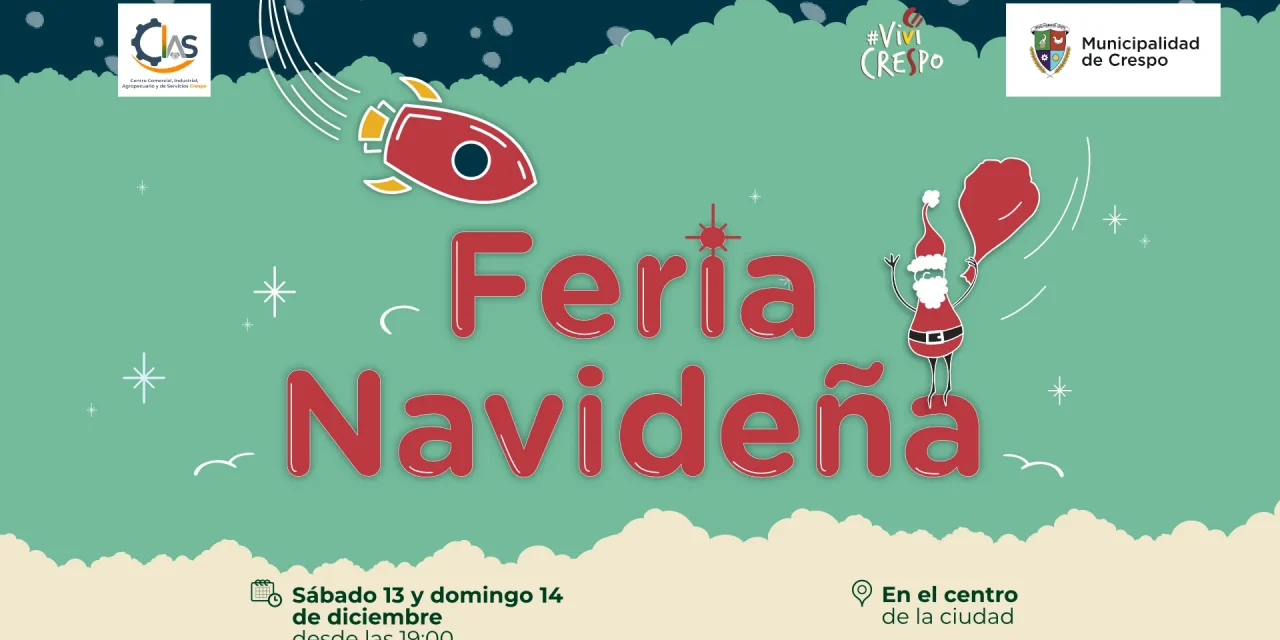 Crespo se prepara para vivir la Feria Navideña 2025