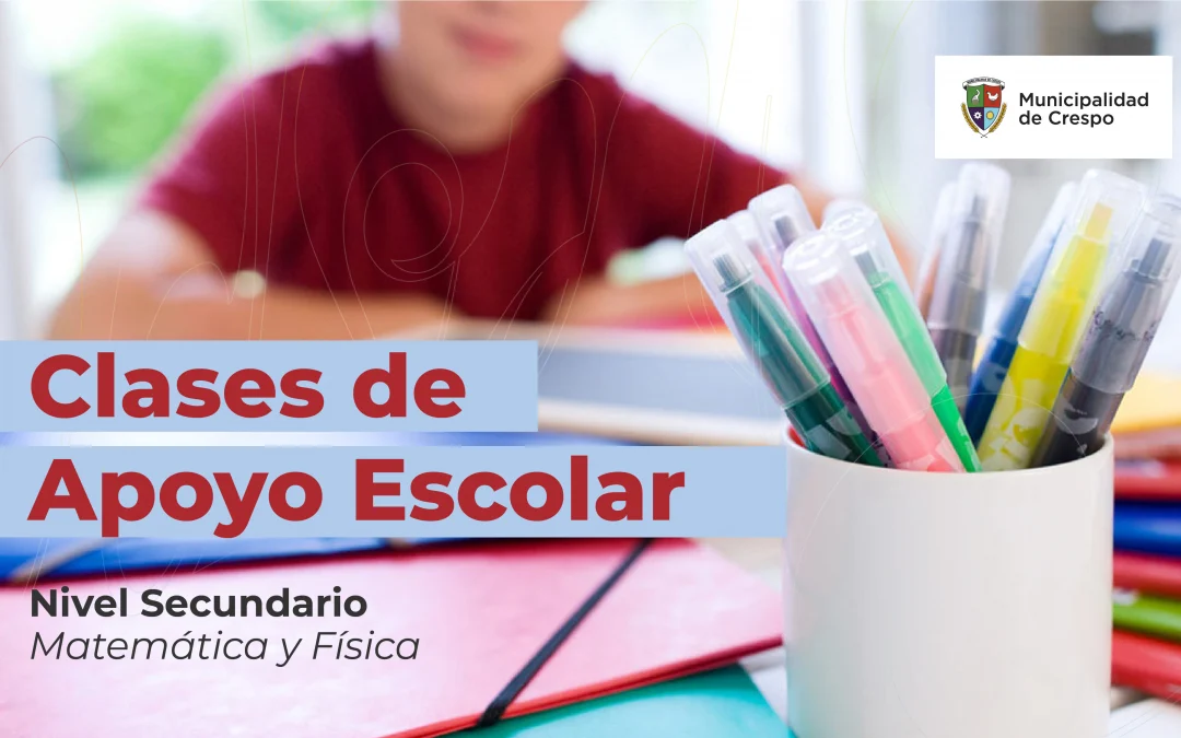 Apoyo escolar gratuito en Matemáticas y Física para el nivel secundario