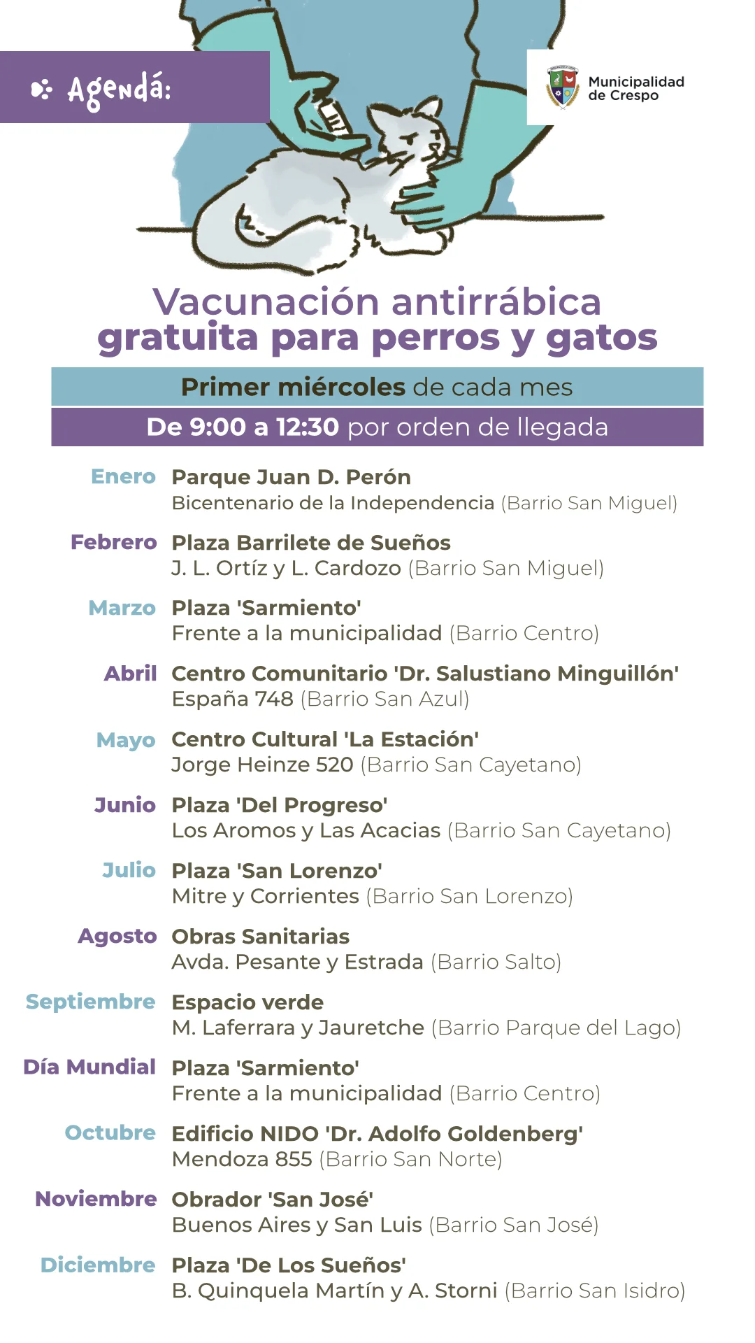 Imagen sobre vacunación antirrábica