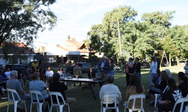 COMENZÓ EL DISEÑO PARTICIPATIVO DE LA PLAZA EN ALEM Y DORREGO