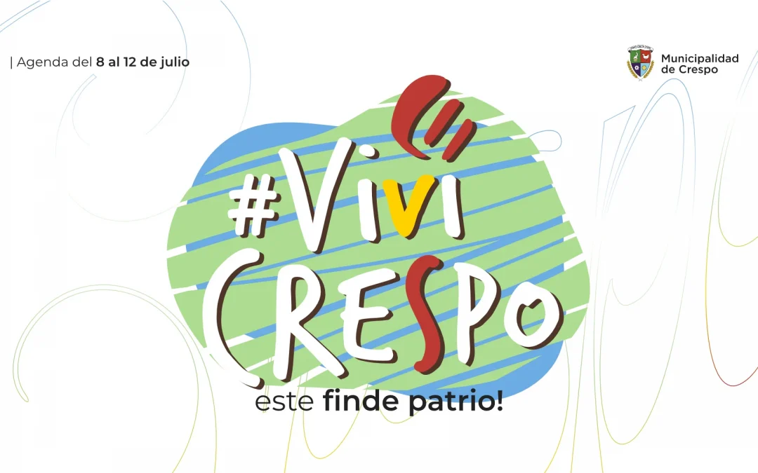 ¡VIVÍ CRESPO! ESTE FIN DE SEMANA CELESTE Y BLANCO