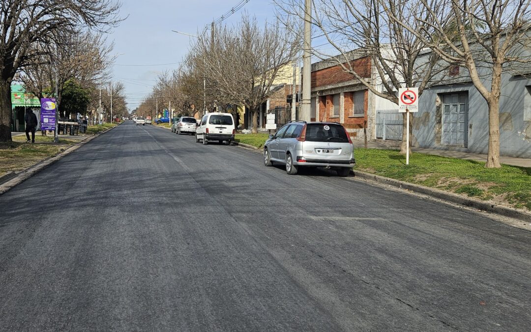 CALLE 9 DE JULIO LUCE REPAVIMENTADA Y HABILITADA PARA LA CIRCULACIÓN VEHICULAR
