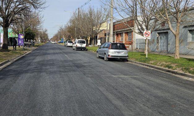 CALLE 9 DE JULIO LUCE REPAVIMENTADA Y HABILITADA PARA LA CIRCULACIÓN VEHICULAR