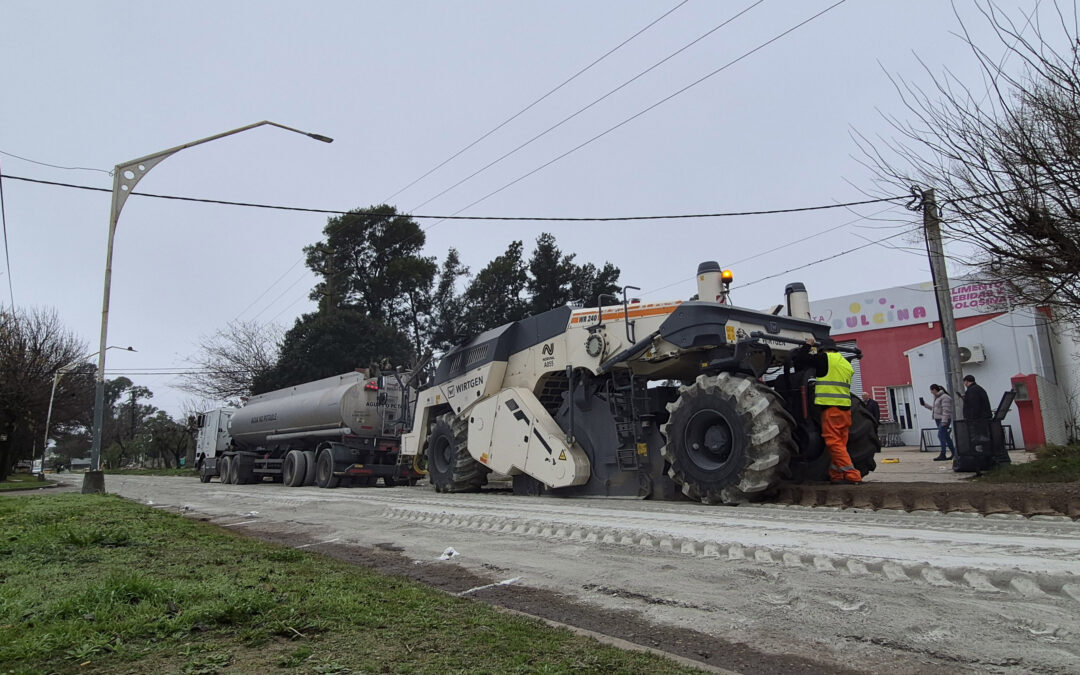 COMENZÓ LA OBRA DE REPAVIMENTACIÓN DE ACCESO ILLIA