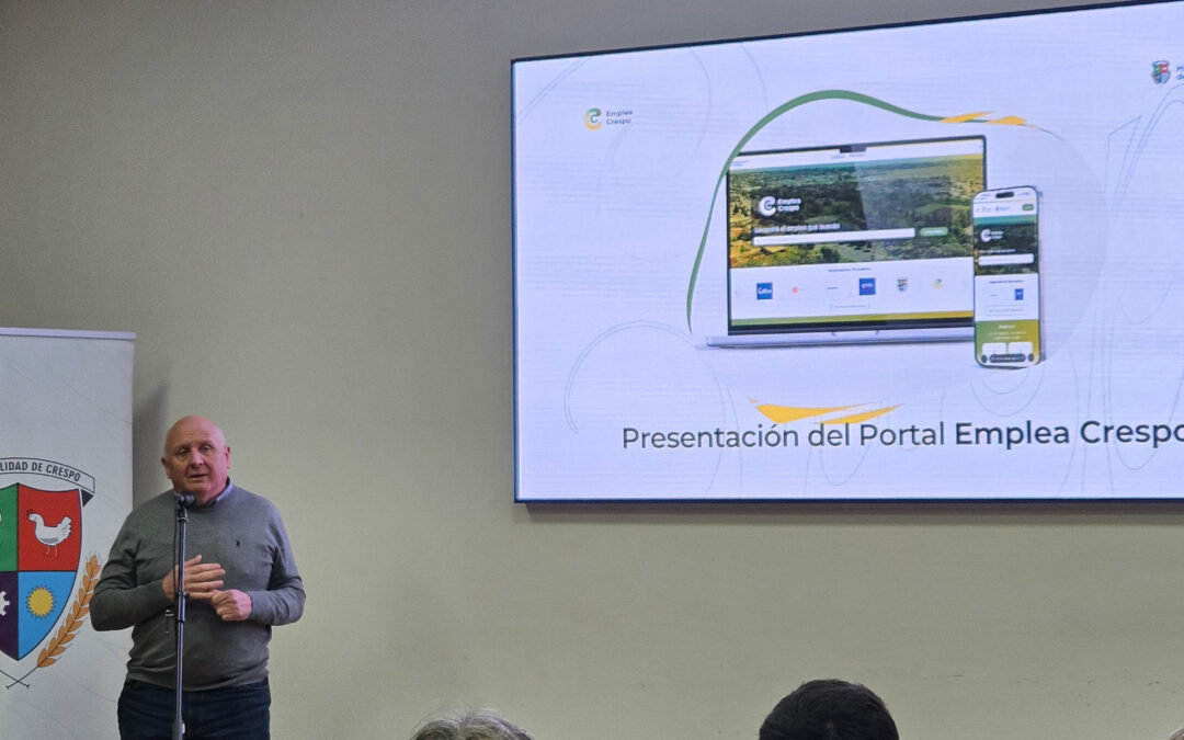 LA MUNICIPALIDAD PRESENTÓ ‘EMPLEA CRESPO’, UNA NUEVA PLATAFORMA PARA CONECTAR OPORTUNIDADES LABORALES