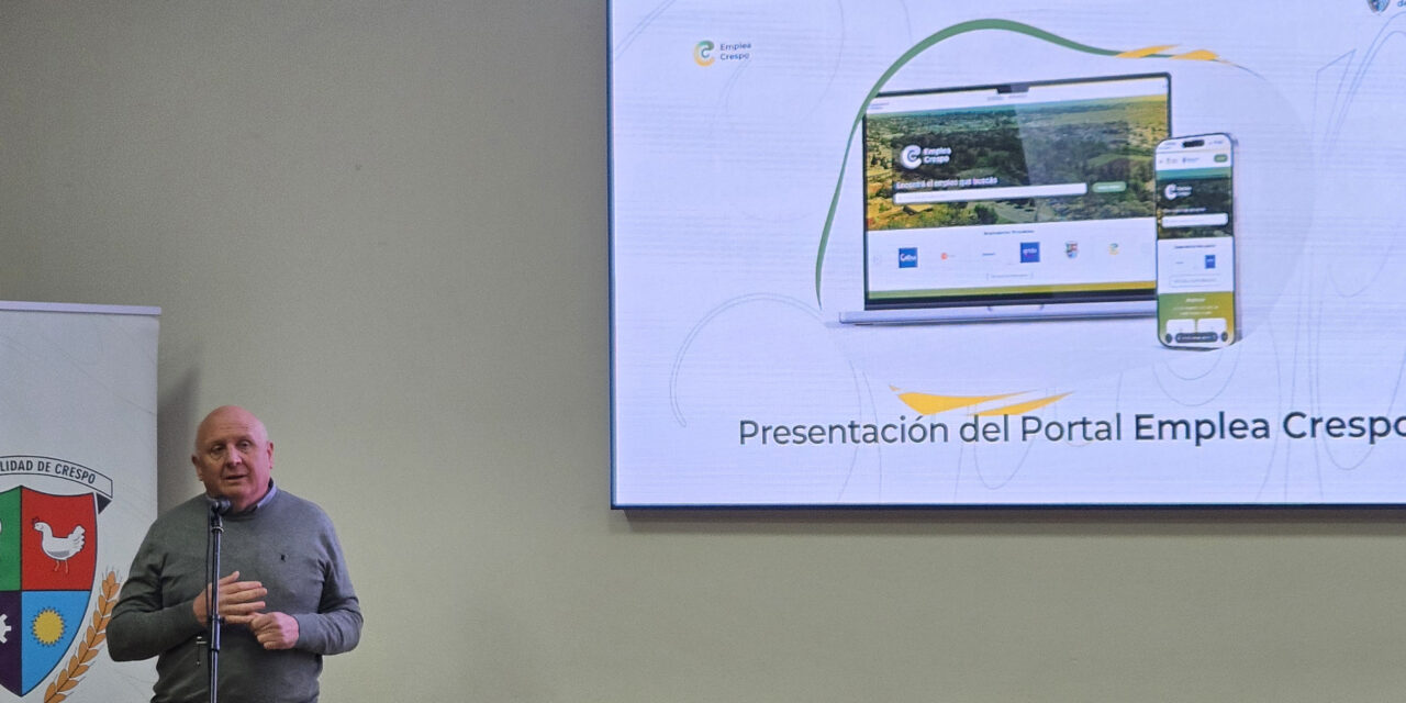 LA MUNICIPALIDAD PRESENTÓ ‘EMPLEA CRESPO’, UNA NUEVA PLATAFORMA PARA CONECTAR OPORTUNIDADES LABORALES