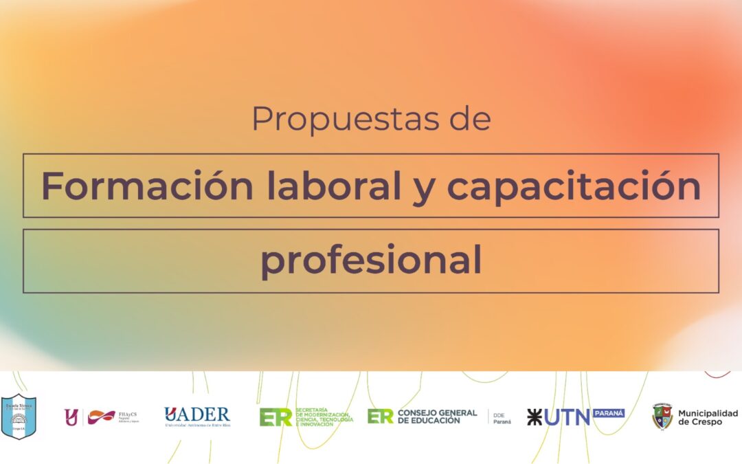 Inscripciones para las propuestas de Formación Laboral