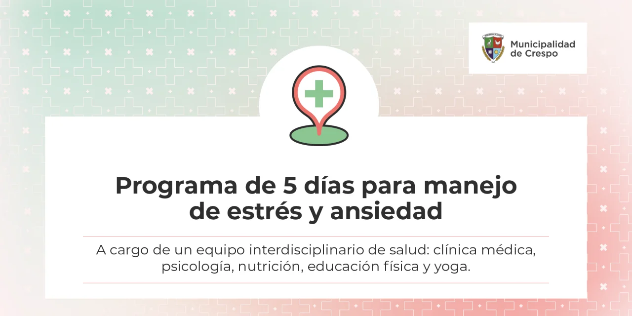 Programa ‘Manejo de estrés y ansiedad’: las inscripciones están abiertas hasta el 4 de septiembre