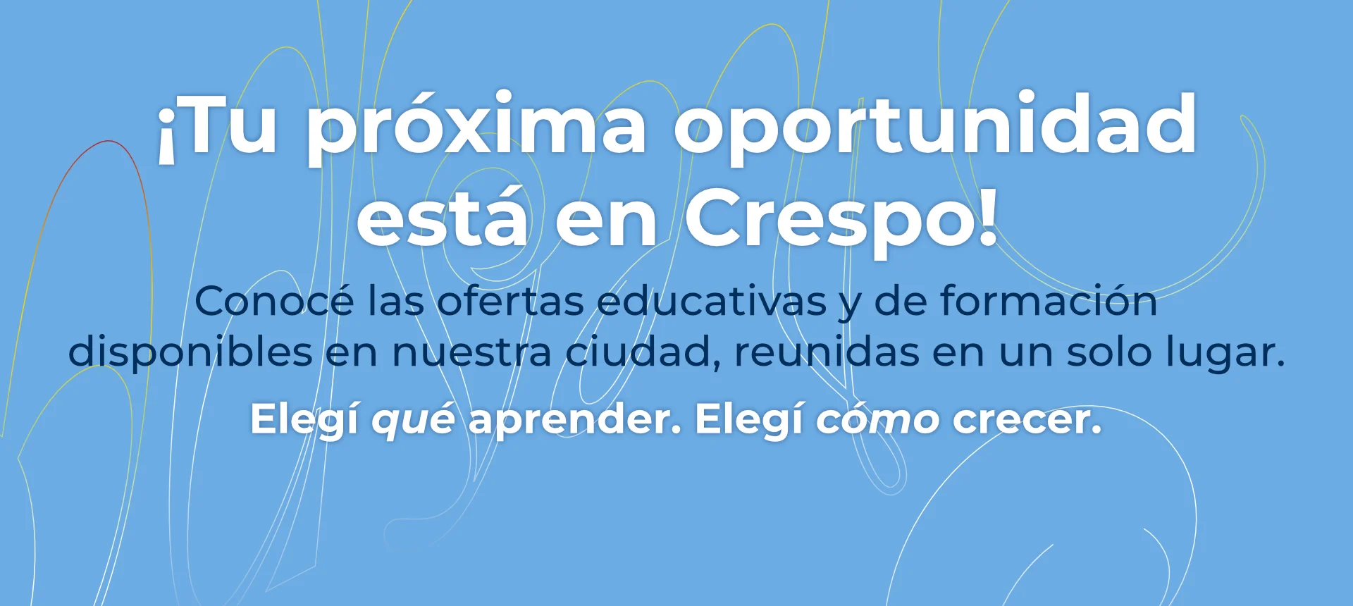 Banner de anuncio de ofertas educativas y de formación